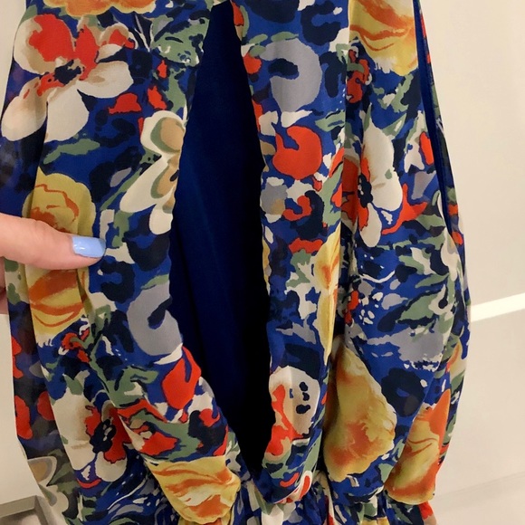 Navy + floral sundress - Picture 3 of 4